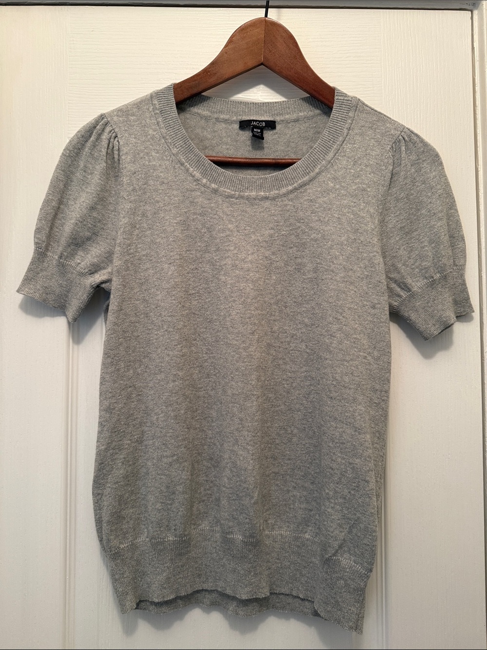 Jacob Light Gray Short Sleeve Sweater Tee